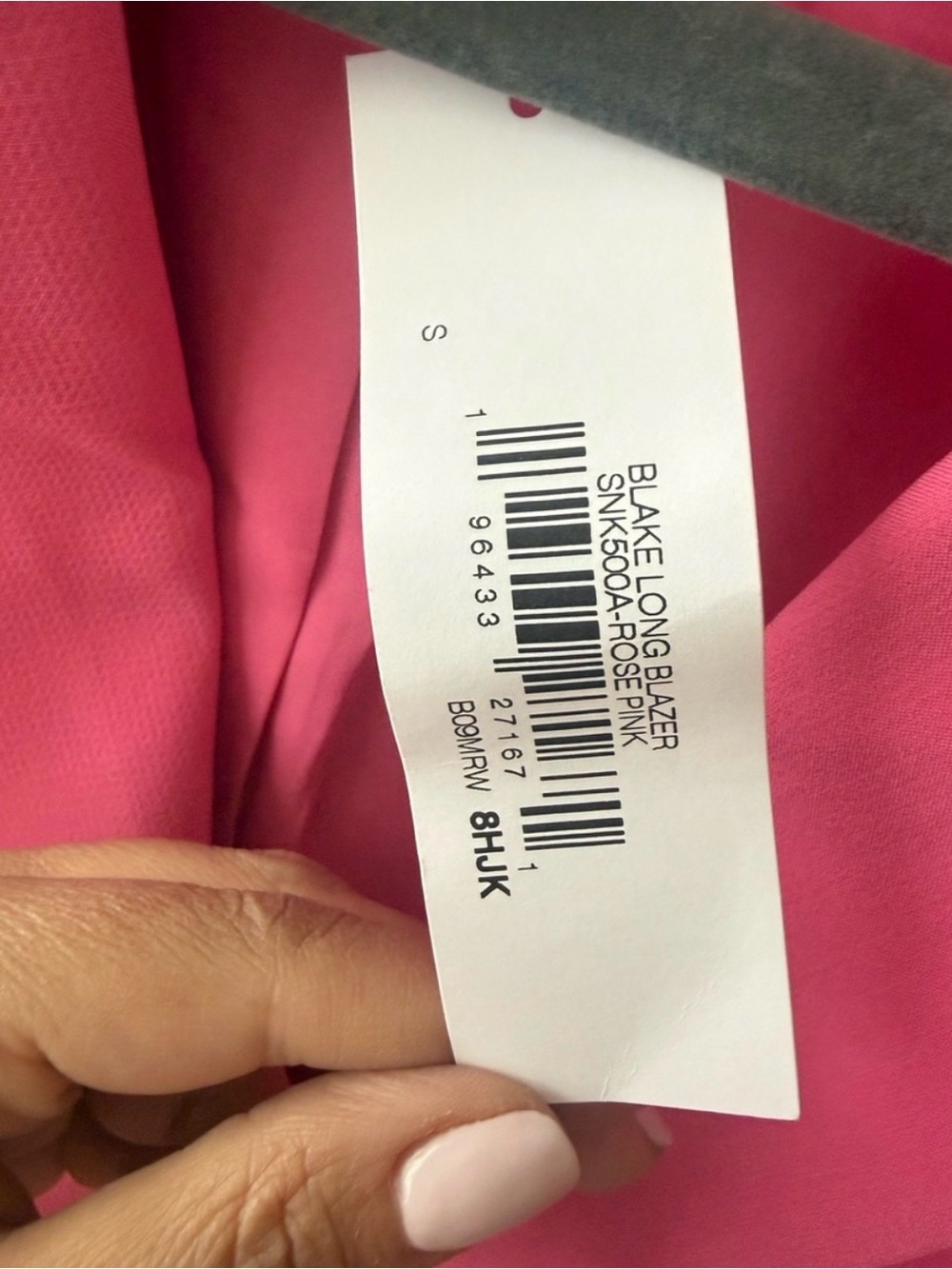 NWT Women's Bright Pink Single-Button Blazer. Perfect for Fall! - Picture 6 of 7